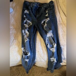 American Eagle ripped jeans